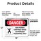 Signmission 12 in H x 18 in W, Plastic, Rectangle, Non-Permit Confined Space OS-2PACK-DS-P-1218-L-1498 - alternate 3